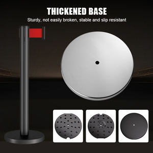 Resistente in acciaio inossidabile retrattile palo di controllo della folla pali di barriera eventi di coda candelieri barriere stradali - Product Image 4