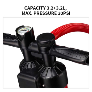 Pompe à main SUP haute pression à double <span class=keywords><strong>action</strong></span> pour planche à pagaie <span class=keywords><strong>gonflable</strong></span> de kayak en plastique durable - Product Image 4