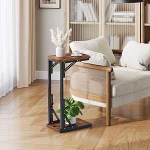 Mesa de Centro Plegable Moderna, Mesa Auxiliar <span class=keywords><strong>para</strong></span> Sofá, <span class=keywords><strong>para</strong></span> Espacios Pequeños, Portátil, Duradera, de Madera MDF, Bandeja <span class=keywords><strong>para</strong></span> <span class=keywords><strong>TV</strong></span>, Sofá Cama Deslizante - Product Image 6