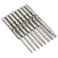 SANYU S2 Alloy Steel Torx Screwdriver Bits Kelas Industri Lapisan Krom Berbagai Ukuran Bit 60mm/80mm/100mm/150mm OEM