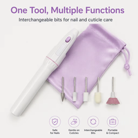 Mini perceuse à ongles portable rechargeable 35000 tr/min, modèle 1, avec moteur à brosse en plastique, 56g, pour le commerce extérieur