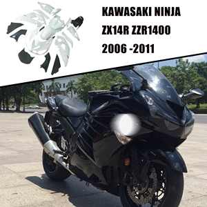 Personnalisation sur mesure - Kit de carénage non peint pour <span class=keywords><strong>Kawasaki</strong></span> ZX14 ZX14R <span class=keywords><strong>ZZR1400</strong></span> 2006-2011 2007 2008 - Product Image 4