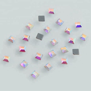 Grands strass en forme de goutte d'eau transparents à coller sur les vêtements, à dos plat, pour artisanat - Product Image 6
