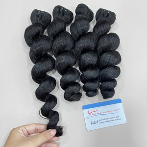 ผมต่อแบบเวฟหลวมสีดำ พรีเมียม 100% ผมแท้เวียดนาม จากผู้จัดจำหน่ายชั้นนำ - Product Image 1