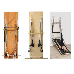 Unité de tour murale à ressorts de <span class=keywords><strong>Pilates</strong></span> avec lit ou banc pour l'entraînement au yoga - Planche à ressorts et barre de poussée pour reformer le <span class=keywords><strong>Pilates</strong></span> - Product Image 6
