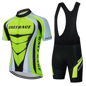 Combinaison de cyclisme respirante, à séchage rapide, légère, grande taille, manches courtes, anti-UV, extensible dans quatre directions, avec short à bretelles, pour loisirs et sports décontractés - Product Image 1