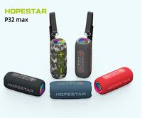 HOPESTAR P32 MAX 55W Altavoz Inalámbrico Portátil con Bluetooth, Resistente al Agua, Luz LED, TWS, TF, USB, AUX, FM, Bajos Profundos, Larga Duración de Reproducción