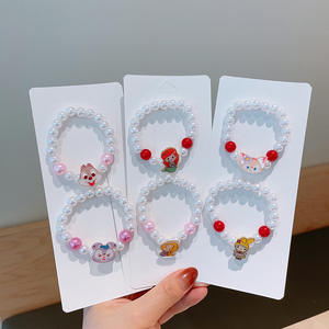 Pulsera Infantil Creativa Hecha a Mano con Cuentas <span class=keywords><strong>de</strong></span> Resina Acrílica y Lucite, Cuentas <span class=keywords><strong>de</strong></span> Colores, Colgante <span class=keywords><strong>de</strong></span> Dibujos Animados, Joyería Linda para Bebés, para Aniversario - Product Image 3
