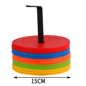 Cônes d'entraînement <span class=keywords><strong>de</strong></span> <span class=keywords><strong>football</strong></span> en PE colorés, design antidérapant, exercices d'agilité, écologiques, durables, équipement sportif extérieur pour l'école - Product Image 5
