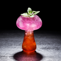 Gobelet à smoothies TIKI amusant et original, en forme de nuage de champignon 3D, pour cocktails spéciaux, transparent, bon marché, pour bar