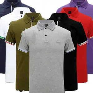 면 맞춤형 로고 남여 공용 폴로 셔츠 유니폼 남성 골프 폴로 셔츠 비즈니스 작업 캐주얼웨어