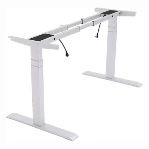 Electric Sit Stand Desk Frame Workstation Professional Supplier Adjustable Height Width Customizable Table Top