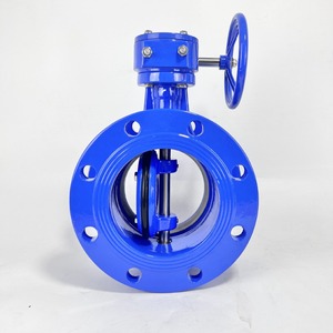 Funagan Double Eccentric Butterfly Valve D342X 16Q Flange Ductile Iron Manual Adjustment Room Temperature Type - Product Image 1