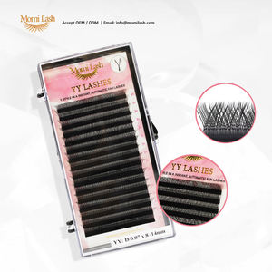 Extensiones de Pestañas Naturales Hechas a Mano en Forma de YY, Bandejas Suaves para Realzar la Belleza de los Ojos - Product Image 1
