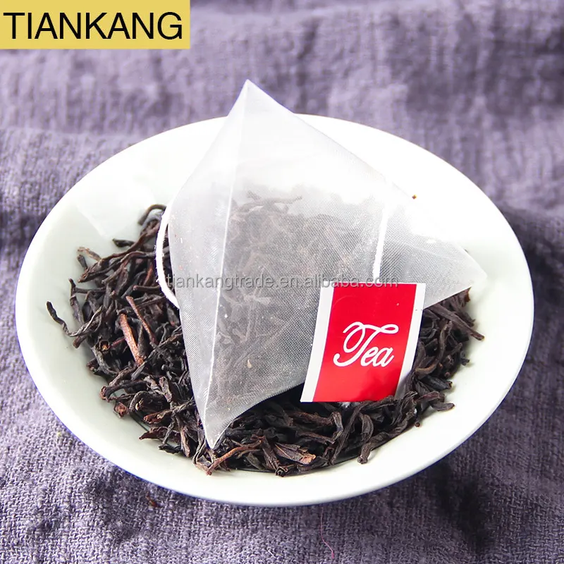 2022 yeni yüksek kaliteli saf seylan çayı iyi fiyat seylan siyah çay piramit üçgen çay poşeti OEM