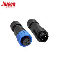 Connecteur étanche M16 à 5 broches, à verrouillage par pression, installable sur site, 8A 125V IP67, ensemble prise mâle et prise femelle