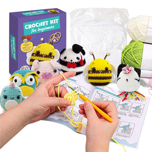 Beginner-Friendly <b>Bee</b> Crochet Kit with Step-By-Step Video Sewing & Weaving Toy for Adults Birthday <b>Gift</b> - Product Image 4