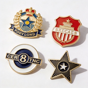 Broches de Solapa Esmaltados de Metal Modernos Personalizados de Calidad Superior con Emblema de Honor, Diseño 3D, Impresión UV, para Eventos Oficiales y Aniversarios, Artesanía - Product Image 4