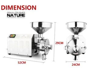 Rectifieuse de surface industrielle Machine commerciale de broyage de farine de maïs Rectifieuse pour la fabrication de céréales Moulin concasseur d'aliments