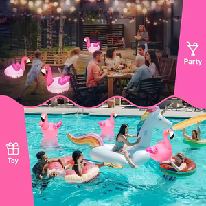 <span class=keywords><strong>Luces</strong></span> de <span class=keywords><strong>piscina</strong></span> de flamenco inflables solares impermeables, decoraciones de fiesta en casa para interiores para <span class=keywords><strong>piscina</strong></span> - Product Image 6