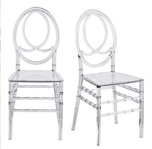 Großhandel Niedriger Preis Viktoria nisches Bankett Kristall Kunststoff Vermietung Hochzeit Ghost Clear Acryl harz Transparenter Stuhl für Veranstaltungen - Product Image 3