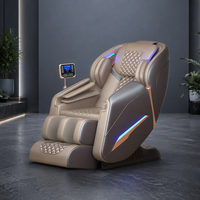 Hochwertiger Tragbarer Massagestuhl für den Heimgebrauch mit 3D-Mechanischer Handmassagefunktion, SL-Form, Wirbelsäulenanpassung, Elektrischer Liegestuhl, Smart-Funktionen