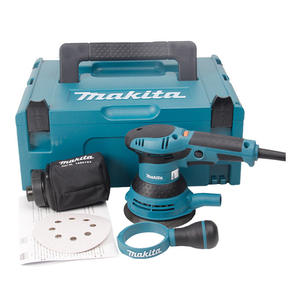 Levigatrice Orbitale a Disco Originale Makita per Lavorazione del Legno, Carta Abrasiva, Levigatura Pareti, Stucco, Macchina Senza Polvere 220V a Velocità Variabile BO5041 - Product Image 4