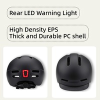 Casque de skateboard électrique léger certifié CE, nouveau design, avec lumière LED pour la sécurité à vélo et en cyclisme