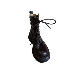 <span class=keywords><strong>Botines</strong></span> de Moda <span class=keywords><strong>para</strong></span> <span class=keywords><strong>Mujer</strong></span>, de Cuero Genuino, Tacón Grueso, Punta Redonda, Tallas Grandes, Suela Gruesa, Zapatos <span class=keywords><strong>para</strong></span> Caminar, <span class=keywords><strong>para</strong></span> Oficina y Universidad - Product Image 5