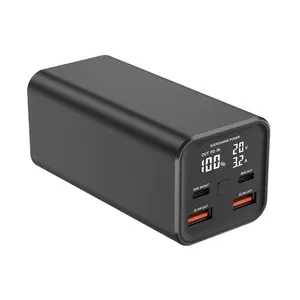 2024 Лидер продаж продуктов цифровой дисплей Ноутбук Power Bank 20000 мАч PD 100 Вт для быстрой зарядки