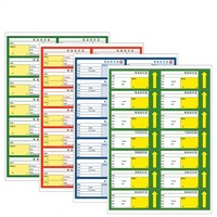 Étiquettes de prix pour supermarché, papier couché de marque turque imprimable A4, usage industriel, médicaments, préservatifs, 100x40mm, bleu