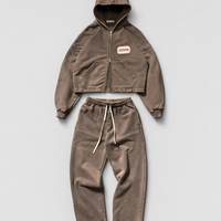 Ensembles de vêtements de sport sur mesure haut de gamme, grande taille, unisexes, en coton respirant, écologiques, style streetwear rétro, printemps
