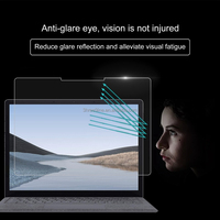 Film de protection d'écran en verre trempé HD 2.5D 9H anti-choc pour Microsoft Surface Laptop 7 13.8