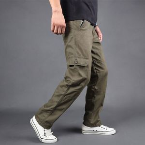 Vente directe d'usine de pantalons cargo multi-poches pour hommes, pantalons en coton pour hommes, pantalons amples de <span class=keywords><strong>grande</strong></span> <span class=keywords><strong>taille</strong></span>, pantalons décontractés - Product Image 4
