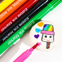 Stylo colorant alimentaire comestible certifié casher et halal, 10 couleurs, qualité alimentaire, pour décorer gâteaux et œufs