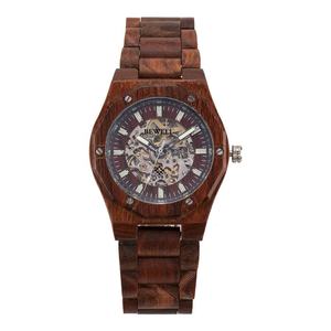 Reloj de Madera de Fábrica con Hebilla de Mariposa, Mecánico, Resistente al Agua 3ATM, Reloj de Madera Ecológico para Hombre, Relojes de Cuarzo - Product Image 1