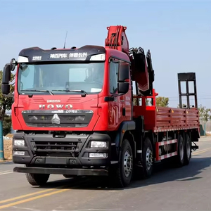 Camion grue pliable HOWO de marque chinoise, 10 à 40 tonnes, 8x4, avec flèche articulée <span class=keywords><strong>hydraulique</strong></span> <span class=keywords><strong>et</strong></span> télécommande - Product Image 1