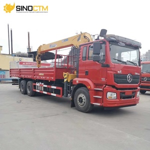 Prix d'usine Shacman 340hp 6x4 10 tonnes 12 tonnes Camion-grue à flèche télescopique à bras droit pour chantier de construction - Product Image 4