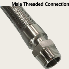 Yüksek Basınçlı Yüksek Sıcaklığa Dayanıklı Paslanmaz Çelik Tel Örgülü Esnek Metal Hortum - Product Image 3