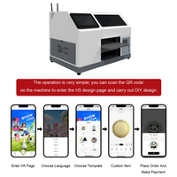 Impresora UV Plana A4 con Escaneo Móvil de Códigos QR, Impresión en Línea, Pantalla Táctil, PC, Impresión Inteligente con IA para Pequeñas Empresas