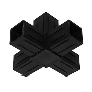ข้อต่อพลาสติกแบบแบน 4 ทาง สำหรับเชื่อมต่อท่อเหลี่ยมขนาด 25 มม. - Product Image 3