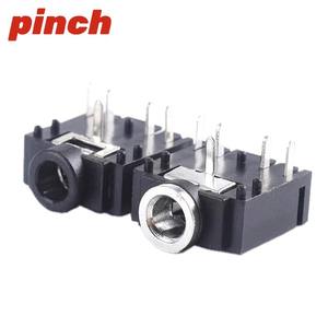 Conector de Audio Hembra de 3.5mm de Doble Canal Pj-307, Conector de Teléfono de 5 Pines para Montaje en Panel, Aislamiento Rosa - Product Image 4