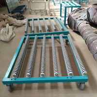 Chariot spécial pour harpes à verre d'atelier, support à harpes à verre haute capacité, support à harpes à verre isolant personnalisable pour la vente en gros