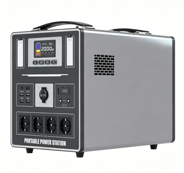 T-20T-B 3000Wh 2000W Portable Power Station with LiFePO4 Battery MPPT Solar Charger Pure Sine Wave Inverter