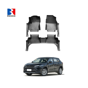 Tapis de sol de voiture 5D en caoutchouc TPE écologique, imperméable et antidérapant, sur mesure, 3 pièces pour Toyota Front Lander 2022 - 2024 - Product Image 2