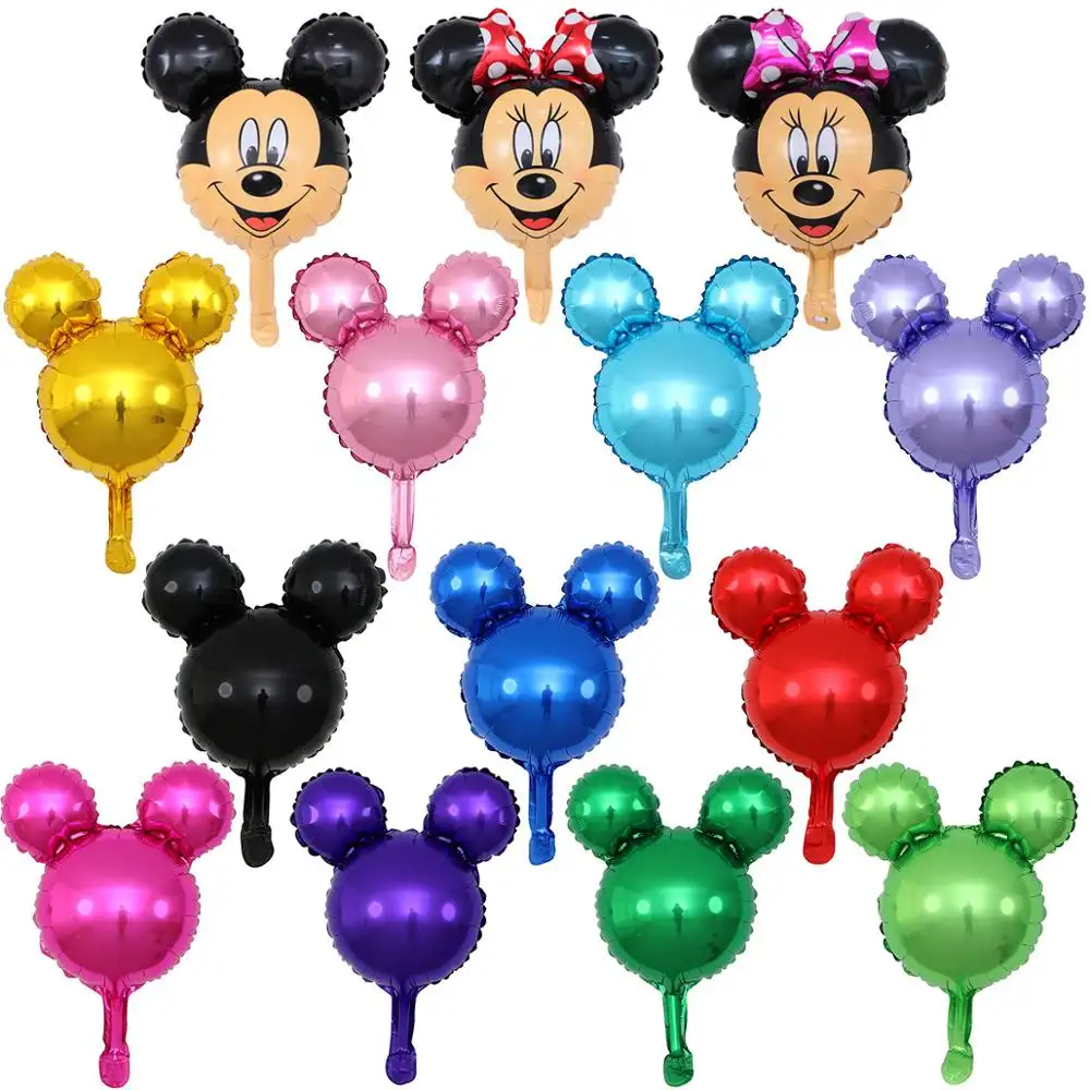 Cute Mini Mickey Minnie Mouse Foil Balloons Cartoon 30*45cm Head Shape Inflatable Air Ballon