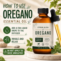 Huile essentielle d'origan biologique à étiquette privée, liquide, 100% pure, naturelle, de qualité alimentaire, apaise la peau et le corps, huile hydratante