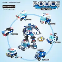 Ensemble de blocs de construction en ABS sur le thème du robot éducatif DIY pour enfants Xinglebao - Jouet de modélisation et de construction pour garçons