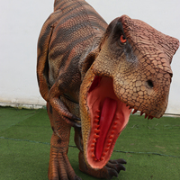 Costume de dinosaure d'Halloween personnalisé pour parc d'attractions, grandeur nature, en métal, pour intérieur/extérieur, garderie, aéroport, espace public