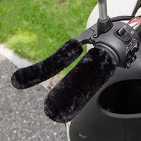 4 pièces universel résistant au froid chaud rembourré couverture de guidon pour accessoire de véhicule électrique de moto d'hiver
